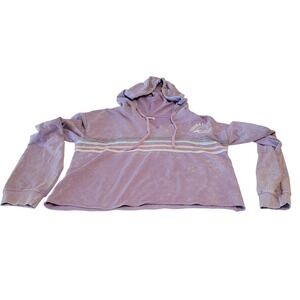 bloom + POP Panama City Beach Florida Hoodie Womens Medium Purple Cropped Retro